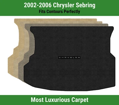 Tapete de porta-malas Lloyd Luxe para 2002-2006 Chrysler Sebring com logotipo Chrysler 1 - Imagem 1 de 4