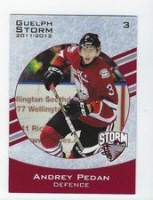 2011-12 Guelph Storm (OHL) Andrey Pedan (Ak Bars Kazan)