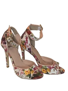Madison by Shoedazzle Women's Sandals Antiqua Floral Open Toe Heeled Size 6 - Picture 1 of 9