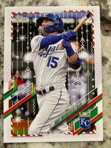 Tarjeta Topps Holiday Edition 2021 #HW97 Kansas City Royals Whit Merrifield - Imagen 1 de 1