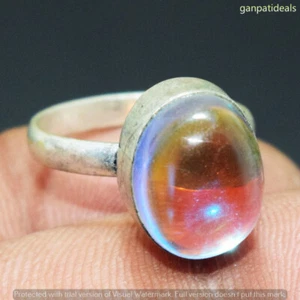 Opal Gemstone Ethnic Handmade Ring Jewelry US Size- 6 GR-30147 - Picture 1 of 1