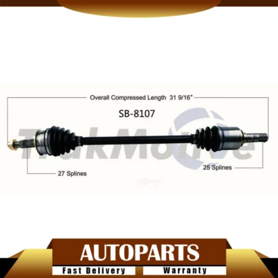 Вал оси CV переднего правостороннего пассажира SurTrack 1X подходит для Subaru WRX STI 2015-2018 годов выпуска - Изображение 1 из 4