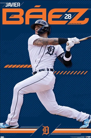 Javier Baez SUPERSTAR Detroit Tigers Official MLB 22x34 Wall POSTER Cover