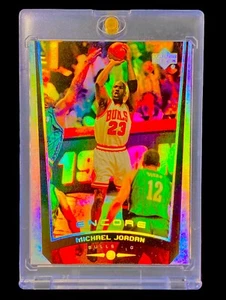 MICHAEL JORDAN SILVER PRIZM HOLO REFRACTOR Holofoil Upper Deck Encore - BULLS - Picture 1 of 7