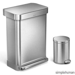 simplehuman 55L Pedal Bin & 4.5L Pedal Bin - Picture 1 of 8