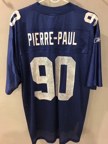 Jason Pierre Paul New York Giants Blue Reebok Jersey Size Large Cover