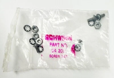 Juego de tornillos de herrajes para guardabarros de bicicleta Schwinn de colección pieza n.º. 94 200 - NOS Foto 1 de 4