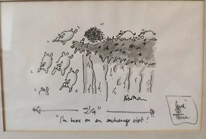 Nick Newman signiert original handgezeichnet Cartoon Bleistift Notizen PUNCH OOAK - Bild 1 von 8