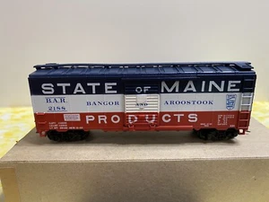 De colección Athearn Trains ESTADO DE LOS PRINCIPALES PRODUCTOS BOXCAR #2188 BEV-BEL ROJO BLANCO AZUL - Imagen 1 de 7