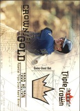 2001 (ROCKIES) Fleer Triple Crown Crowns of Gold Memorabilia #7 Todd Helton Bat
