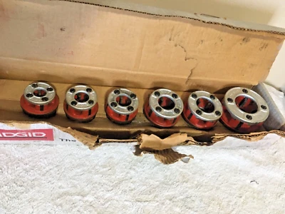 RIDGID 00-R Manual  Pipe Threader Die Set  ,1/8" to 1" New - Image 1 of 4