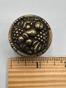 Reclaimed Amerock Brass Drawer Door Pulls Fruit Design Patent 1335 Free Shipping - Picture 1 of 3