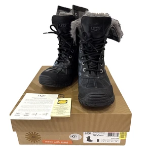 Botas impermeables UGG Adirondack II 1906 para mujer talla 8 negras grises NUEVAS EN CAJA - Imagen 1 de 14