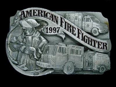 UD01148 *NOS* VINTAGE 1996 **BOMERO AMERICANO** HEBILLA DE CINTURÓN CONMEMORATIVA Foto 1 de 2