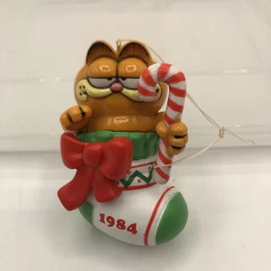 Ein Strumpf voll für Garfield 2,5" Weihnachtsschmuck 1984 Enesco - Bild 1 von 6