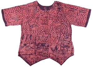 Camisa Top Spirit of Courage Nnamdi Ibenagu Mujer M Estilo Antiguo Batik Africano - Imagen 1 de 9