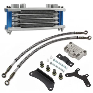 Motorcycle Engine Oil Cooler Cooling Engine Radiator Kit for Off-Road - Picture 1 of 3