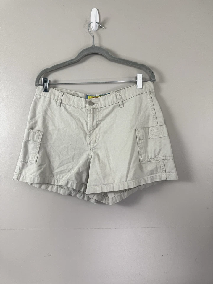 Pantalones Cortos Paris Blues Y2K Años 90 Para Mujer Caqui Carga Bolsillo 11 Preppy Costero Exterior Foto 1 de 4