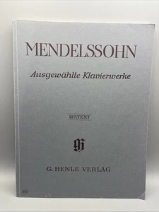 Mendelssohn Ausgewahlte Klavierwerke Urtext Sheet Music - Picture 1 of 6