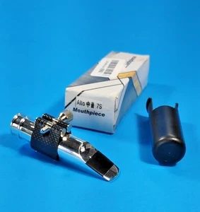 Alto Saxophone Metal Mouthpiece Silver Sax Mouth Pieces 7 Excellent Condition - Picture 1 of 8