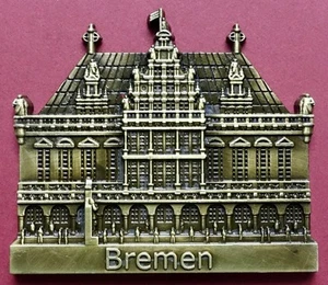 Souvenir Fridge Magnet Bremen Town Hall Rathaus Germany - Picture 1 of 1