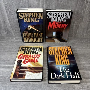 Vintage Stephen King Book Lot Misery The Dark Half Gerald’s Game Four Past Mid - Bild 1 von 23