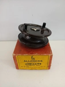 Allcocks Aerialite B120 3 3/4" Centrepin Bakelite Fishing Reel Boxed - Picture 1 of 6
