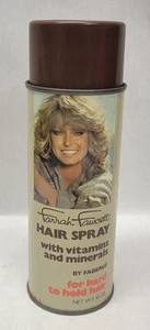 Vintage Faberge 10 Unzen Farrah Fawcett Haarspray (sehr schöner Zustand leere Dose) - Bild 1 von 6