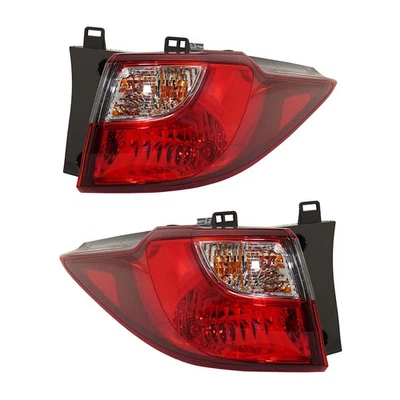 Juego de luces traseras para Mazda 5 2012-2017 izquierda y derecha transparente/rojo halógeno CAPA Foto 1 de 4