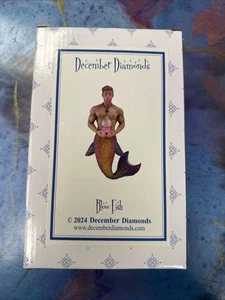 December Diamonds Blow Fish Merman Ornament - Picture 1 of 1