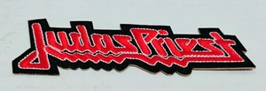 JUDAS PRIEST 5” IRON ON OR SEWN ON EMBROIDERED HEAVY METAL LOGO PATCH - Picture 1 of 3