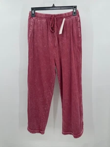 Pantalón de salón para mujer THREE BIRD NEST rojo tan cómodo pierna ancha longitud completa talla M - Imagen 1 de 8