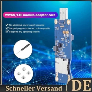 Mini adaptateurs PCI-E vers USB + emplacement SIM 6/8 broches pour carte module ordinateur WWAN LTE - Photo 1/7