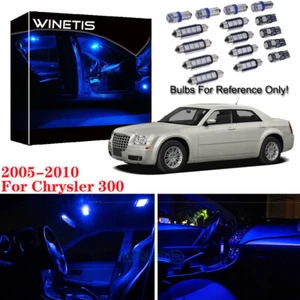 Blue LED Lights Interior Package Kit + Trunk Light For 2005-2010 Chrysler 300 - Picture 1 of 12