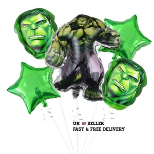 5Pcs Avengers Superhero Hulk Foil Balloons Kit Happy Birthday Party Decoration - Picture 1 of 1