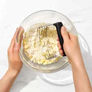 OXO Dough Blender with Blades: Stainless Steel Pastry, Dishwasher-Safe, Black - Picture 1 of 4