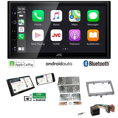 JVC Autoradio Apple CarPlay Android Auto für Porsche Cayman 2005-2009 vulkangrau - Bild 1 von 4