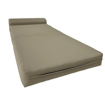 Silla Cama Bronceada Plegable Camas de Espuma, Cama Portátil para Invitados Estudio 6 x 32 x 70 Foto 1 de 4