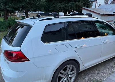 Volkswagen Golf Sportwagen Roof Rack Cross Bars Silver Color Fit Open Sunroof - Image 1 of 4