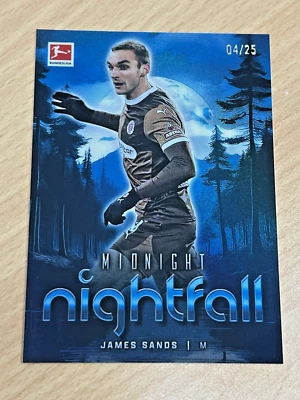 2025 Topps Bundesliga Midnight Nightfall #N-27 - James Sands - /25 Foto 1 de 4