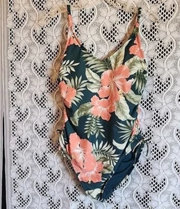 kona sol hawaii tropical print swimsuit - Picture 1 of 7
