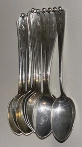 Lot Of 11 1935 Watson Lotus Sterling Silver Teaspoons 5.25” Mono Letter S - Picture 1 of 5