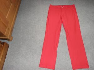 J. Lindeberg Golf brand new red trousers, W32, L32