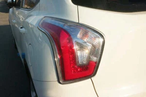 Auto Clover Chrome Tail Light Covers Trim Set for Ssangyong Tivoli 2014 - 2019 - Picture 1 of 10