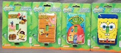 Nickelodeon Bob Esponja Pantalones Cuadrados - Placa Interruptor de Luz Marinera - NUEVO Foto 1 de 4
