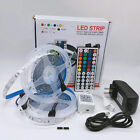 5050 RGB Color Changeable Flexible LED Strip Light IR Controller 12V Adapter Set
