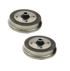 Left+Right 2 Rear Brake Drum Set Pair for Volkswagen VW Beetle Karmann Ghia - Picture 1 of 2