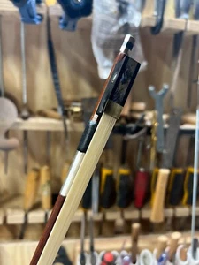 1/8 Size Violin Bow Wood Violin Bow Octagonal Stick Real Horse Hair - Picture 1 of 11