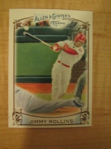 2010 Topps Allen and Ginter Sketch Jimmy Rollins #AGHS9 Philadelphia Phillies - Picture 1 of 2