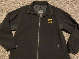 TWO AND A HALF MEN rare official promotional fleece jacket Adult Large TV PROMO - Picture 1 of 5
